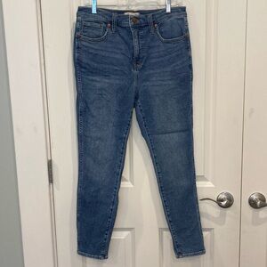 Madewell 10” High Rise Skinny Crop Jeans, Women’s 29, Bradfield Wash‎